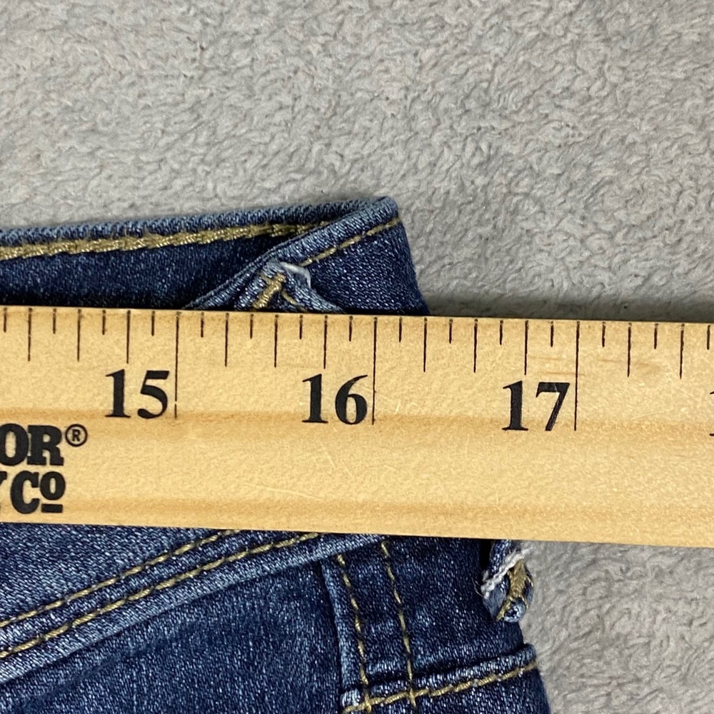 Maurices Bootcut Jeans Women 12 Dark Wash Embroidered Pockets Mid Rise Denim‎ - Picture 7 of 16
